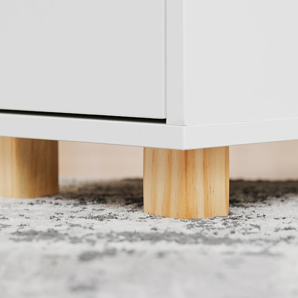 Rootz Sofa Side Bord - End Table - Bedside Cabinet - MDF & Pine - 3 skuffer & rum - 24x60x60cm