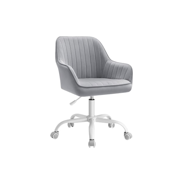 Rootz Modern Office Chair - Snurrstol - Rullstol - Ergonomisk design - Stålstomme - Dove Grey - 64cm x 62cm x (80-90)cm