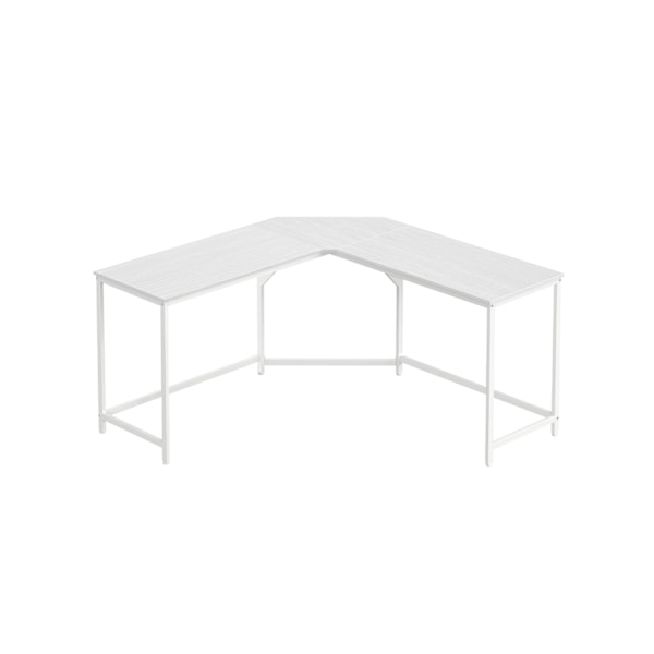 Rootz Modern Computer Desk - Kontorbord - Arbejdsstation - Spånplade - Robust stålramme - 149cm x 149cm x 76cm