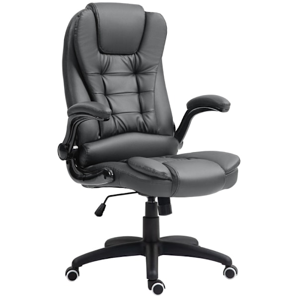 Rootz Executive Chair - Datorstol - Kontorsstol - Imiterat läder - Justerbar höjd - 60cm x 69cm x 111-121cm