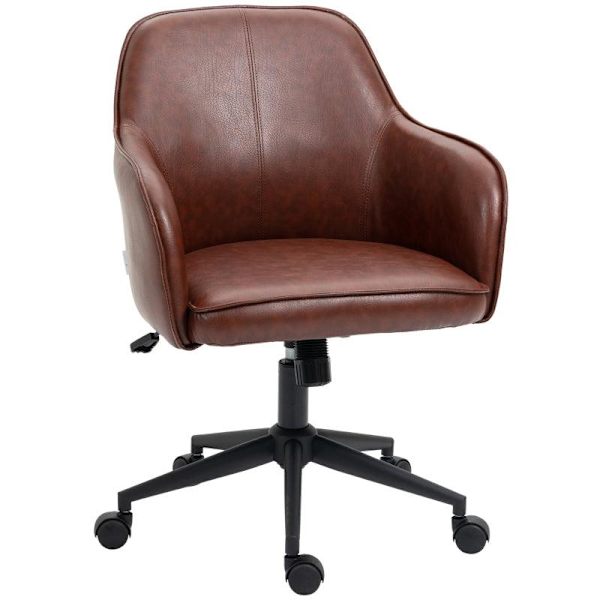 Rootz kontorsstol - Justerbar i höjdled - Vridfunktion - Brun - 58,5 cm x 62 cm x 91 cm