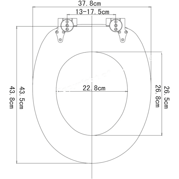 Rootz Premium Soft-Close Toalettsits - Antibakteriellt Toalettlock - Tyst Stäng sits - Hygienisk, Hållbar, Enkel Installation - MDF, Zinklegering, Ros