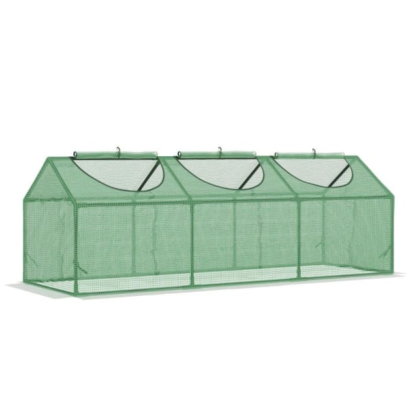 Rootz Greenhouse - Väderbeständig - Roll Up Windows - Grön - 180
