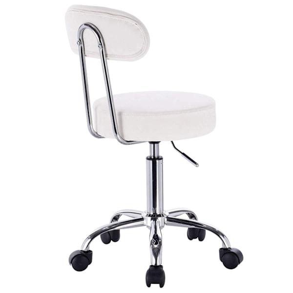 Rootz Arbejdstaburet BH34 - Rulleskammel - Kontorstol - Ergonomisk design - Justerbar højde - Holdbar konstruktion - 75cm x 35cm x 87cm