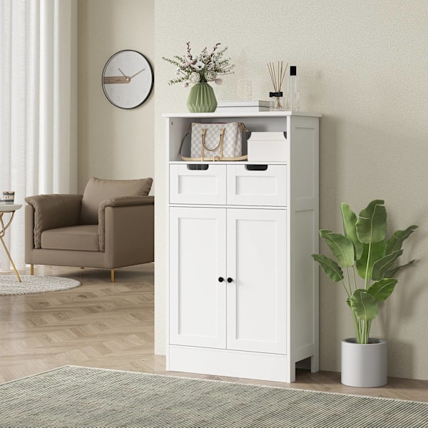 Rootz badeværelse skab - opbevaringsenhed - arrangør - justerbar hylde - 60 x 30 x 109 cm