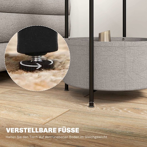 Rootz rund sidobord - soffbord - sängbord - elegant design - 44 cm x 44 cm x 56 cm