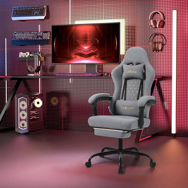 Rootz Massagespelstol - Svankstöd - Mesh som andas - Ergonomisk design - 64cm x 127cm x 54cm