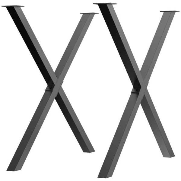 Rootz Bordsben - 2 delar Stålbordsben - X-formad bordsben - Bord