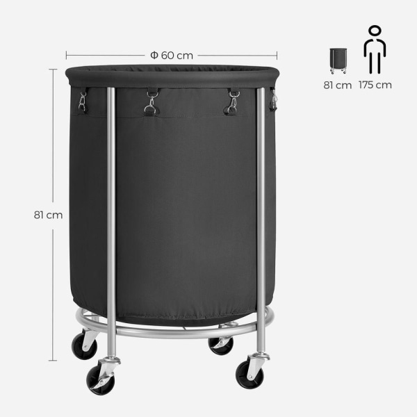 Rootz Tvättkorg - Kompakt Tvättkorg - Bärbar Tvättkorg - Snygg T