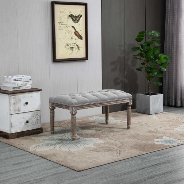 Rootz-pehmustettu sohva - Vuodesohva - Classic/Vintage - Harmaa - 81 x 41 x 41 cm
