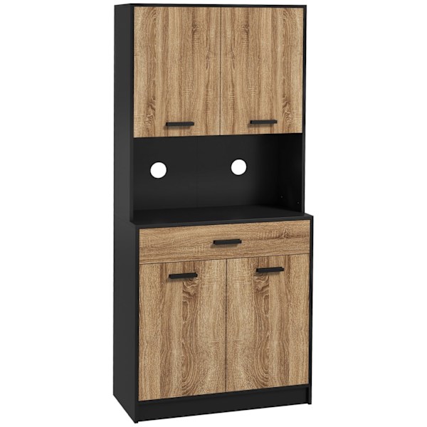 Rootz Kitchen Cabinet Buffet Storage - Kitchen Furniture - Kitchen comer - Ample Storage - 80W x 40d x 180H cm
