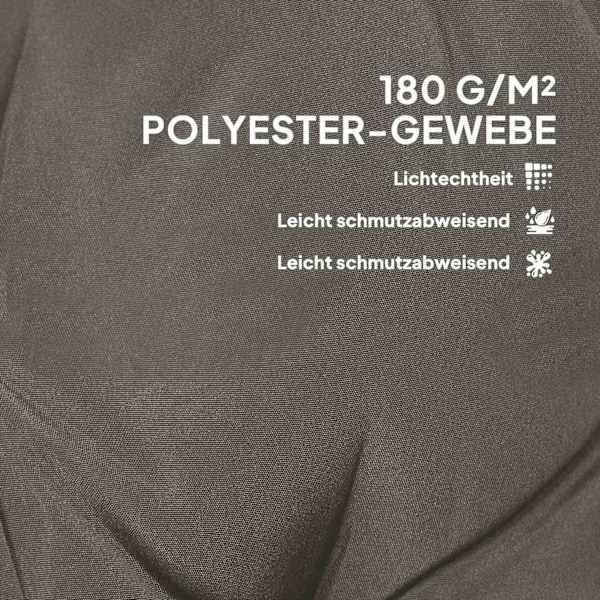 Rootz 4 stykker sædepude sæt - stolpuder - udendørs puder - hudvenlig og UV -resistent - 108 cm x 50 cm x 5 cm