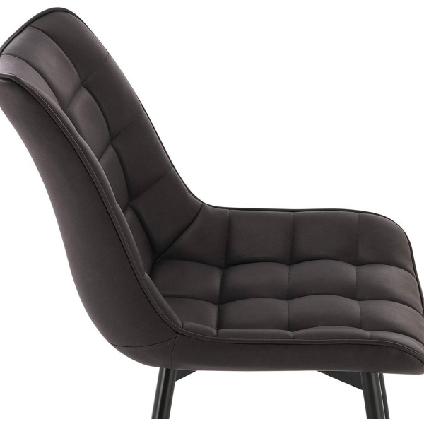 Rootz Set med 4 matstolar - Moderna stolar - Snygga sittplatser - Hållbar konstruktion - Ergonomisk komfort - Mångsidig design - Imiterat läder med me