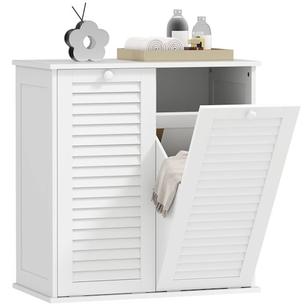 Rootz Pesukaappi - Pesulan järjestäjä - Lajitteluyksikkö - Tyylikäs ja kestävä MDF - 70 x 38 x 73 cm - valkoinen