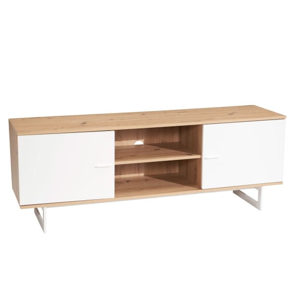 Rootz Lowboard 150 cm TV-kaappi - Viihdeyksikkö - Mediakonsoli - Moderni muotoilu - Tilava säilytystila - Kontrastivärit - 150 cm x 55 cm x 40 cm