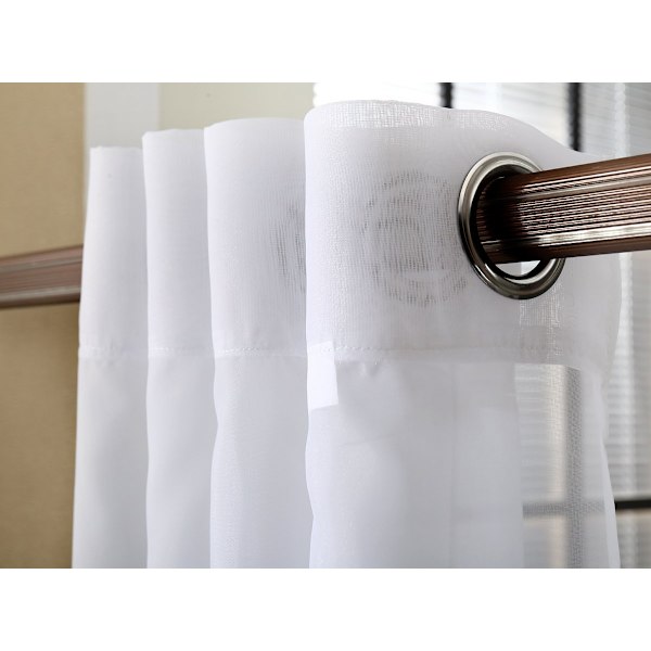 Rootz Voile Gardiner - Draperer - Vinduesbeklædning - Sheers - Paneler - Persienner - Hvide - 140x245 cm