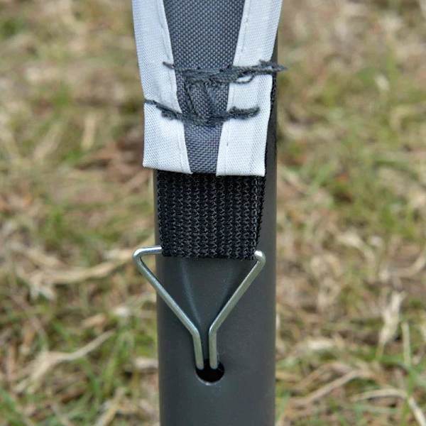 Rootz Gazebo - Festtält med dubbelt tak - Marquee Gazebo - Metall - Polyester - Grå - 3,45 x 3,45 x 2,68 m