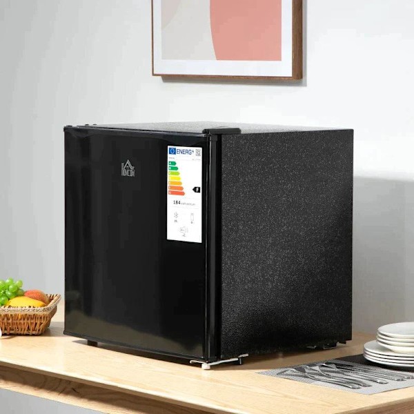 Rootz Minifrys - 35 L frysbox - Minikylskåp - Minikyl - 5-nivå temperaturkontroll - Stål, plast - Svart - 47W x 44,2D x 48,8H cm