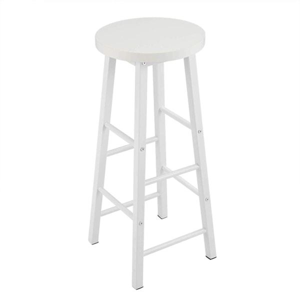 Rootz Industrial Bar Pall - Bänkpall - Metall- och träpall - Robust, mångsidig, bekväm - 71 cm Sitthöjd x 30 cm Sitsdiameter
