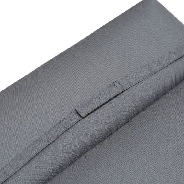 Rootz liggeunderlag - Solsengeunderlag - Havesengeseng - Pude - Polyester/PP fyld - Mørkegrå - 196 x 55 x 8 cm