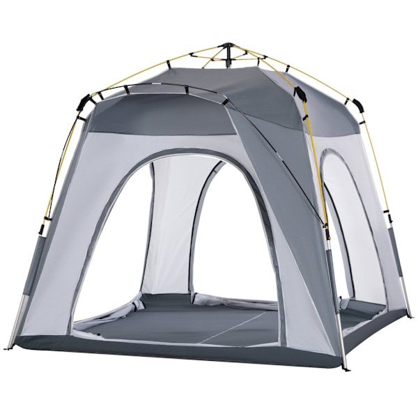 Rootz Family Camping Telt - DOMO -teltta - Pop -up -teltta - Vedenpitävä ja kevyt - 2,4L x 2,4W x 1,99H M - Helppo asennus ja hyvin tuuletettu