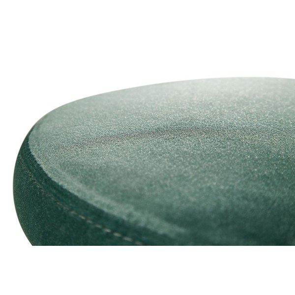 Rootz baarijakkara sametinvihreä jakkara ilman selkänojaa 58 - 79 cm - Keittiöjakkara kangas - metalli 100kg - Design baarijakkara työjakkara pyörivä
