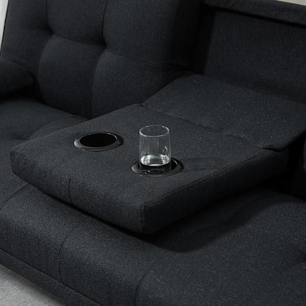 Rootz Sofa Bed - Guest Bed - Justerbar ryglæn - Max Comfort - Foldningstabel - 181x77x78 cm - Grå