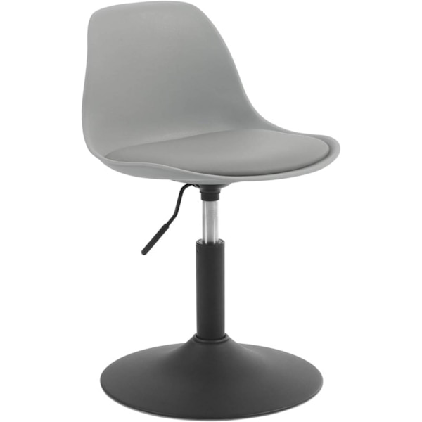 Rootz Barpall - Svängbar pall - Justerbar höjd - Mjukt PU-material - Stabil stålram - 41cm x 61-73cm x 39cm