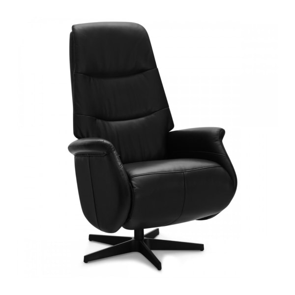 Rootz Fåtölj - Läderfåtölj - Vridstol - Justerbar komfort - Ergonomiskt stöd - Hållbar design - 79cm x 90cm x 114cm