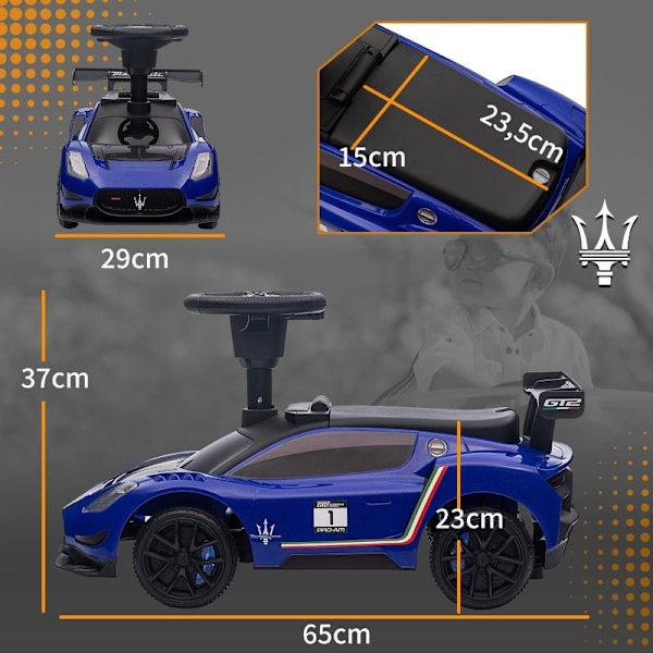 Rootz-ajettava auto - Taaperoiden sähköauto - Lasten moottoriajoneuvo - Hiljaiset pyörät - 65 cm x 29 cm x 37 cm