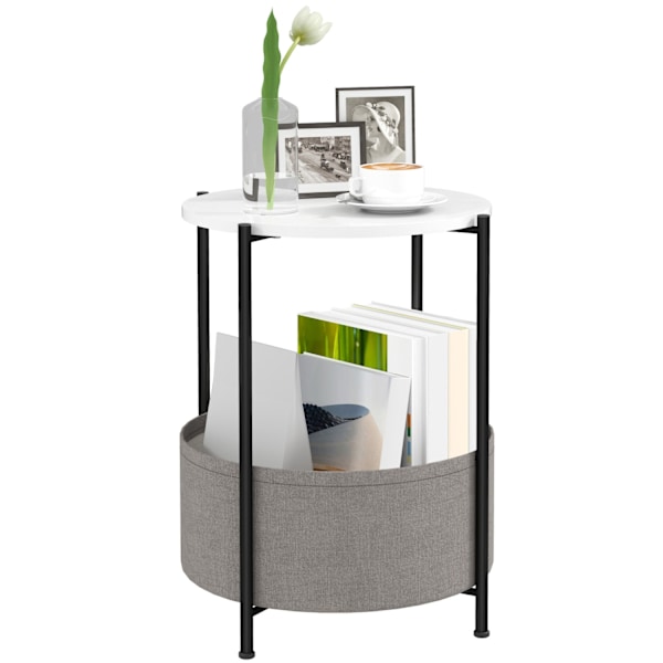 Rootz rund sidobord - soffbord - sängbord - elegant design - 44 cm x 44 cm x 56 cm