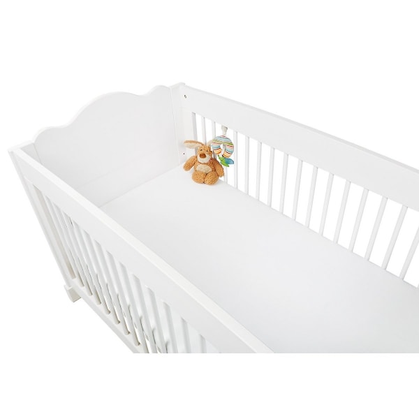 Rootz Twin Pack Fitted Sheet Cot Bed - Jersey Cotton Sheets - Baby Cot Linen - Eudermic - 120x60 cm til 140x70cm