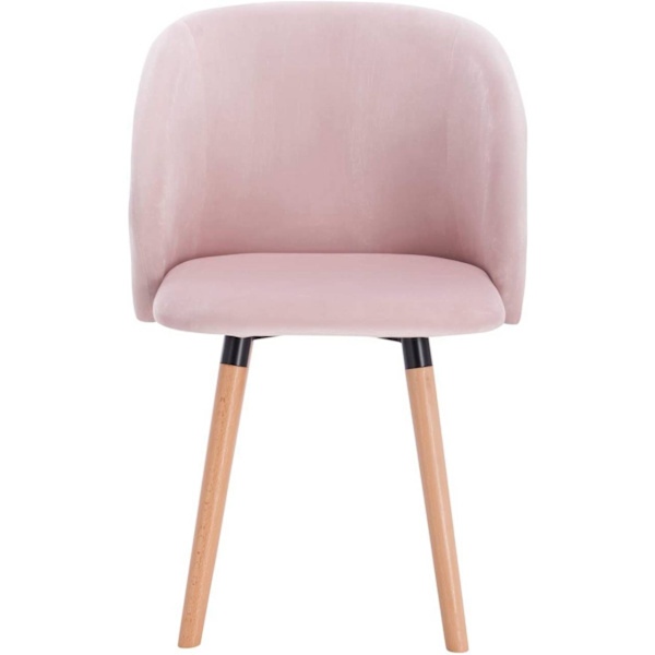 Rootz Set med 4 matstolar - Sammetsklädd - Köksstolar - Ergonomisk design - Hållbar och bekväm - Mångsidig stil - 45cm x 46cm x 84cm