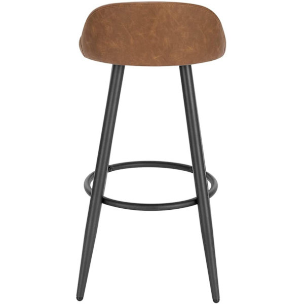 Rootz Justerbar Barpall - Bänkpall - Köksstol - Stabil & Robust - Justerbar Komfort - Mångsidig design - 37,5 cm x 34 cm x 78,5 cm
