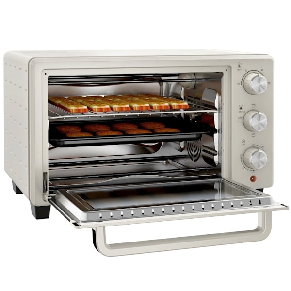 Rootz Toaster Uuni - Miniuuni - Pöytäuuni - Monipuolinen ruoanlaitto - 21L Tilavuus - 46cm x 38,5cm x 29cm