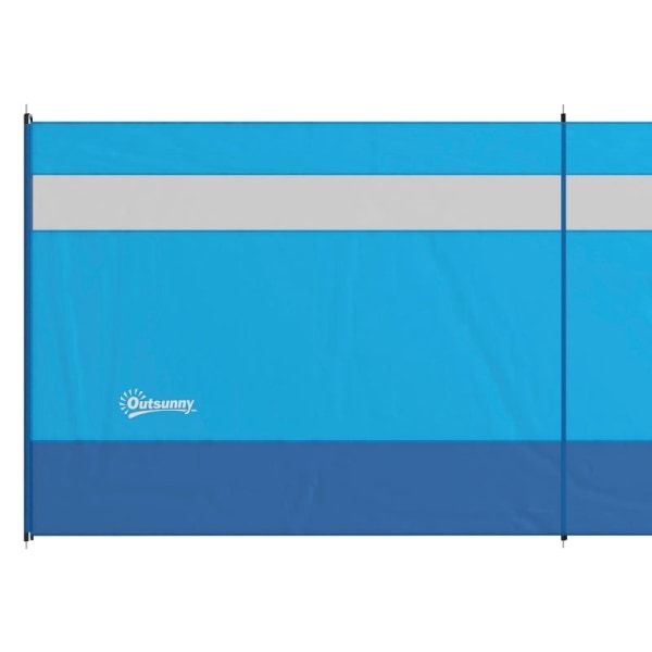 Rootz vindfang med udsigtsvindue - Udendørs vindskærm - Strandvindjakke - Beskytter mod vind, sol og sand - 725 cm x 140 cm - Polyester og stål