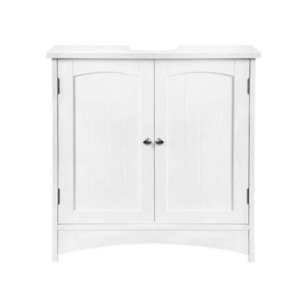 Rootz Håndvaskskab - 2 døre Håndvaskskab - Vaskeskab - Badeværelsesskab - Vaskeskab - MDF-plade - Hvid - 60 x 60 x 30 cm (B x H x D)