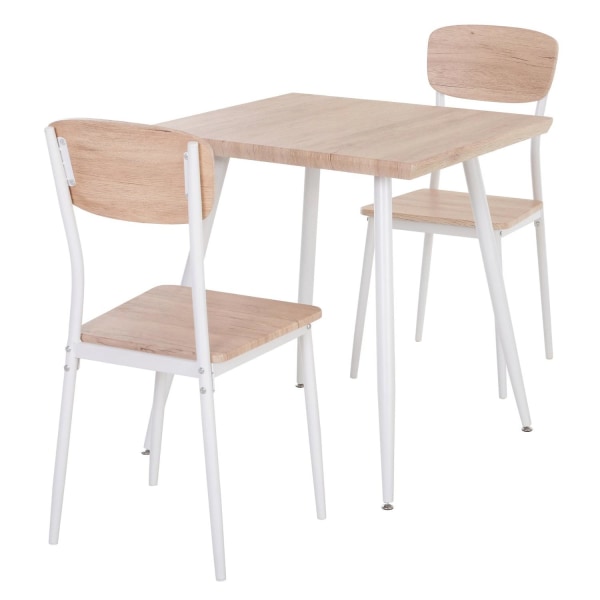 Rootz Spisestuesæt - Spisebord - Spisestuestole - 3-delt - Træ -