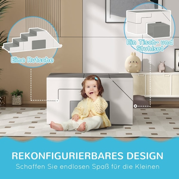 Rootz Soft Building Block Set - Lekset för barn - Skumblock - Motorutveckling - Artificiellt läder - 86cm x 49cm x 47cm