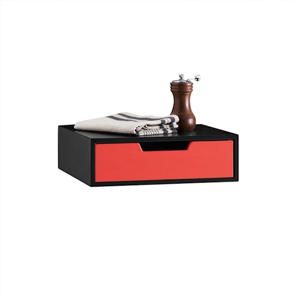 Rootz Tea & Coffee Organizer - Skuffe - Capsule Dispenser - Robust og holdbar - 30x9x31cm - Vintage Style MDF & Bambus