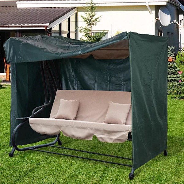 Rootz Swing tuolin päällinen - Puutarhakeinupäällinen - Suojapäällinen - Vedenpitävä - Vihreä - 205 x 124 x 164 cm