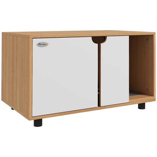 Rootz Cat Litter Box Furniture - Pet Cabinet - Kitty toalett - Luktreduktion - 80 x 48 x 48 cm