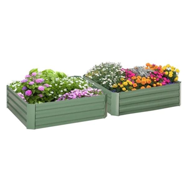 Rootz Plantekasse Sæt med 2 - Blomsterkasse med åben bund - Hæve