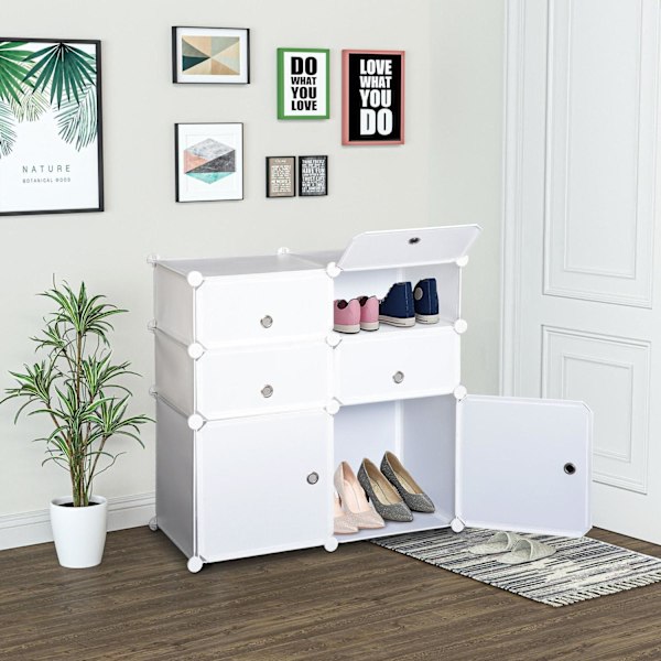 Rootz skabsgarderobe - hvid - stål, plast - 29,52 cm x 14,56 cm x 28,74 cm
