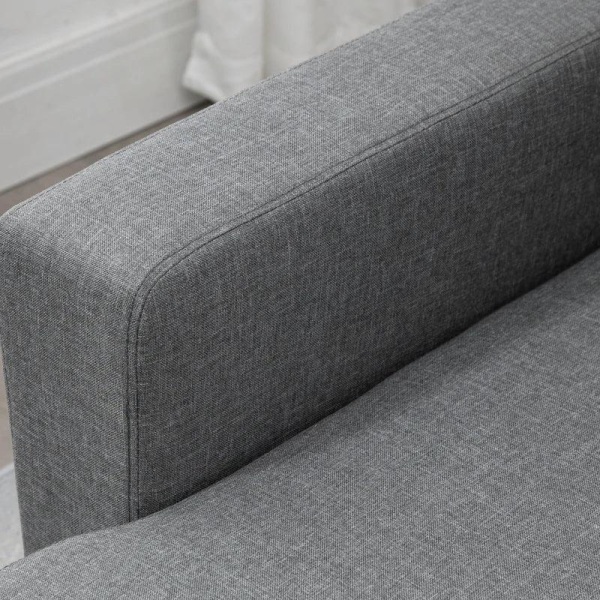 Rootz Hörnsoffa - Hörnsoffa med sovfunktion - Bäddsoffa - 3-sits soffa - Polyester - Skum - PP-plast - Ljusgrå - 211,5 cm x 146 cm x 85 cm