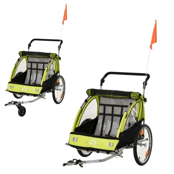 Rootz Cykeltrailer - Børneanhænger - Børnecykeltrailer - Sammenk