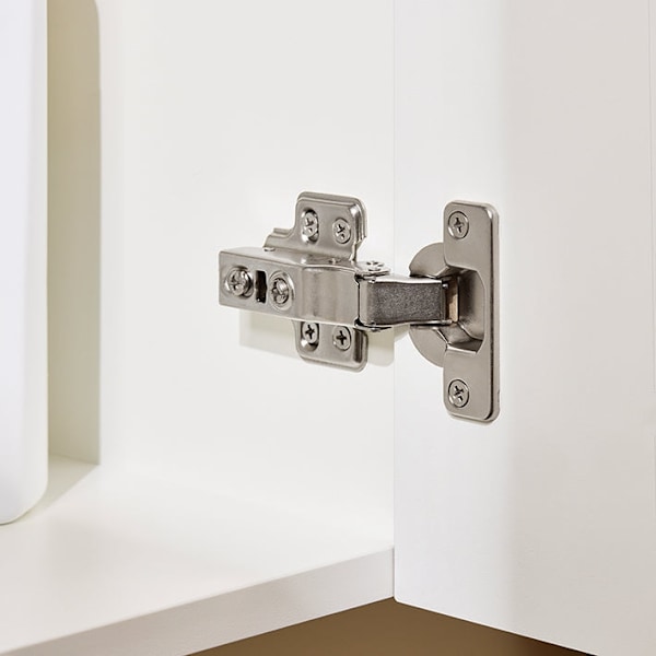Rootz Smally Sink Cabinet - Compact Vanity - Slim Badeværelsesmøbler - Rummelig opbevaring - 40x56x22cm, MDF & keramik