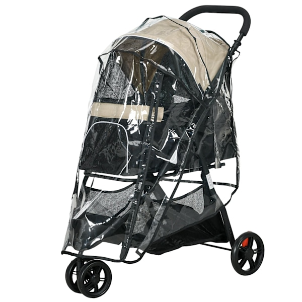 Rootz Foldble Pet Buggy - Koiran buginen - Kannettava koiranrakennus - Sadesuoja - 80,5 cm x 51,5 cm x 100cm