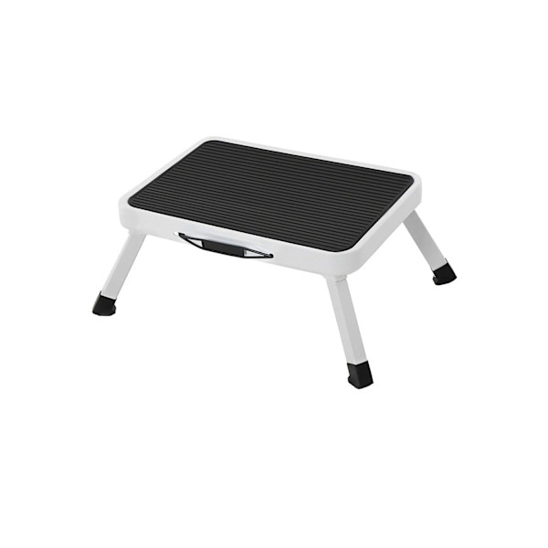 Rootzin 1-vaiheiset taitettavat tikkaat - Taitettava jakkara - Kompakti portaikko - Teräsrakenne - Liukumaton askelpinta - 38 cm x 26 cm x 17 cm