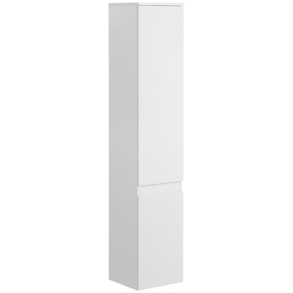 Rootz badrumsskåp - 5 fack - Osynliga handtag - Halkfria fötter - Mdf spånskiva - Vit - 30 x 28 x 152,5 cm